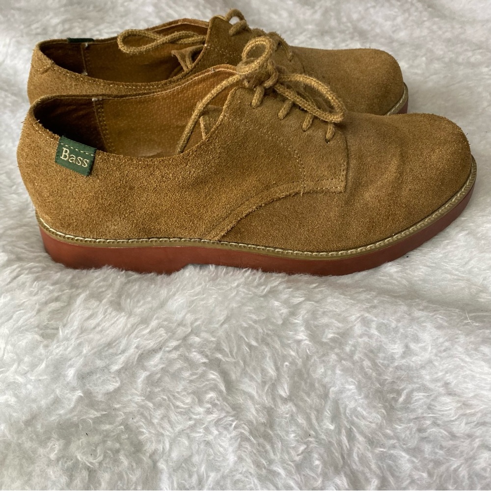 BASS EXETER OXFORD SUEDE 7M LACE UP SHOES